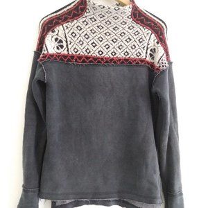 Free People Patterned Sweatshirt XS